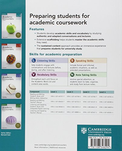 Academic Encounters Level 4 Students Book Listening and Speaking with Integrated Digital Learning-Used