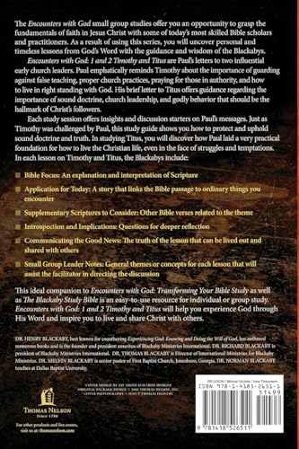 1 and 2 Timothy and Titus: A Blackaby Bible Study Series (Encounters with God),Used