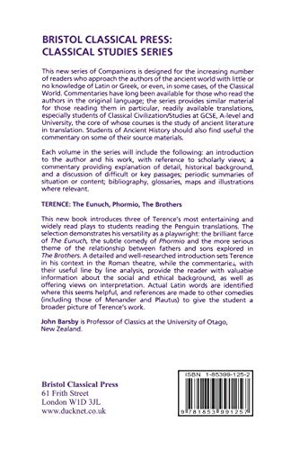 Terence: Eunuch, Phormio, The Brothers: A Companion to the Penguin Translation (Classical Studies),Used