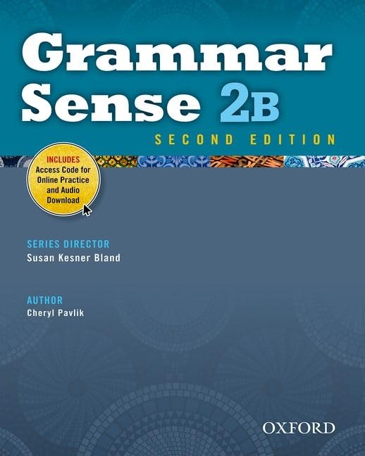 Grammar Sense 2B Student Book with Online Practice Access Code Card,Used