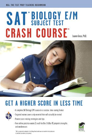 SAT Subject Test : Biology E/M Crash Course Book + Online (SAT PSAT ACT (College Admission) Prep),Used