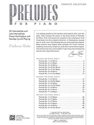 Preludes for Piano  Complete Collection: 20 Intermediate to Late Intermediate Pieces that Explore and Develop Lyrical Playing,Used