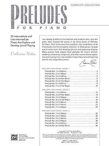 Preludes for Piano  Complete Collection: 20 Intermediate to Late Intermediate Pieces that Explore and Develop Lyrical Playing,Used