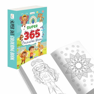 Super - 365 Colouring Book :- Creative Colouring Book, Educational Book For Kids, Child Development Book, Books For Skill Building