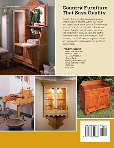 Traditional Country Furniture: 21 Projects in the Shaker, Appalachian and Farmhouse Styles,Used