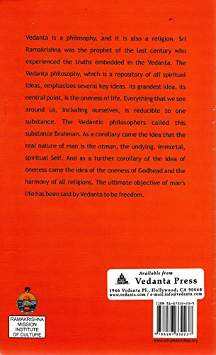 Vedanta and Ramakrishna,Used