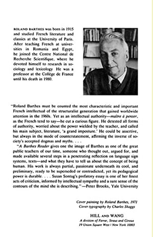 A Barthes Reader