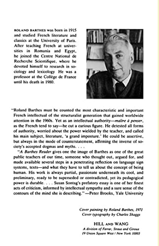 A Barthes Reader