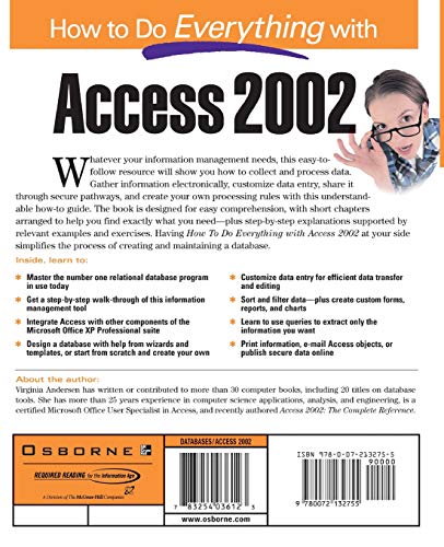 How to Do Everything with Access 2002,Used