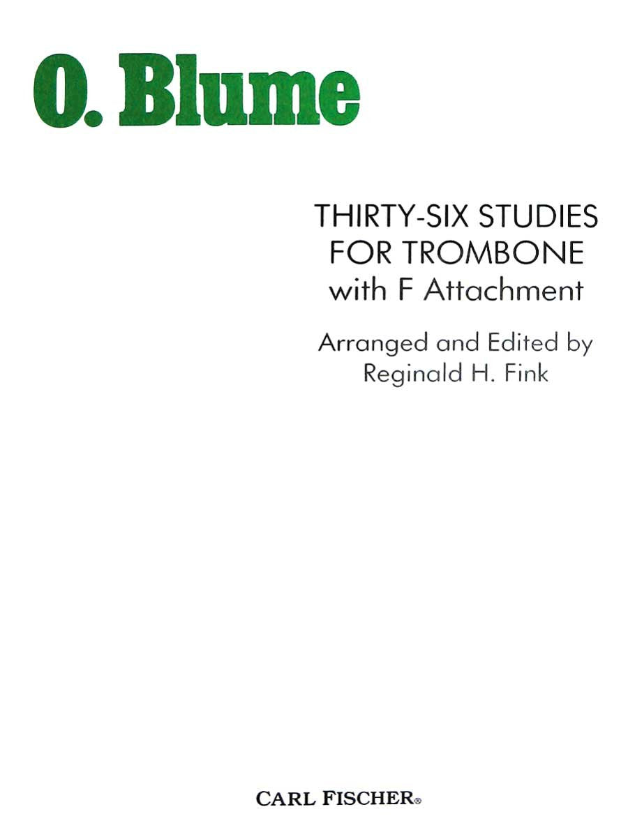 O4259  ThirtySix Studies for Trombone (CHANT),Used