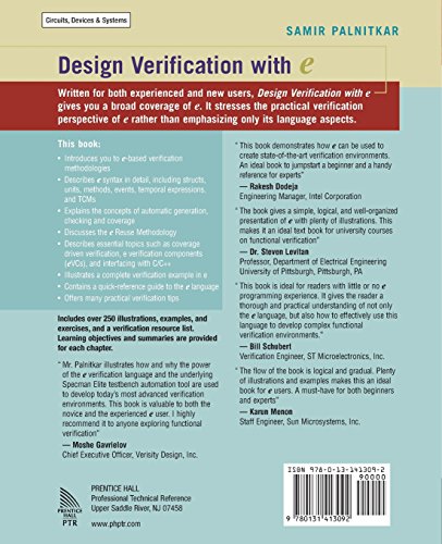 Design Verification With E,New