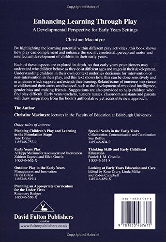 Enhancing Learning through Play: A developmental perspective for early years settings (Volume 2),Used