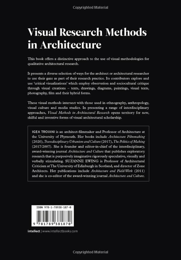 Visual Research Methods in Architecture,Used