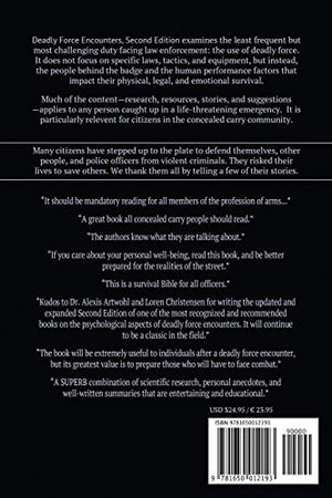 Deadly Force Encounters, Second Edition: Cops and Citizens Defending Themselves and Others,New