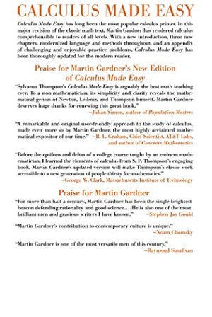 Calculus Made Easy,New