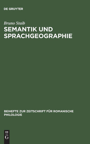 Semantik und Sprachgeographie: Untersuchungen zur strukturellsemantischen Analyse des dialektalen Wortschatzes (Beihefte zur Ze,Used