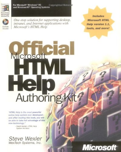 Official Microsoft HTML Help Authoring Kit,Used