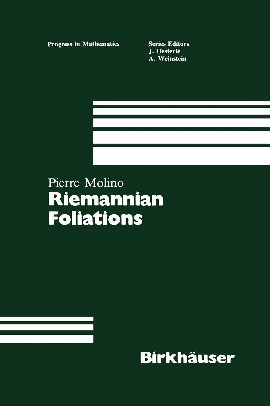 Riemannian Foliations (Progress In Mathematics),Used