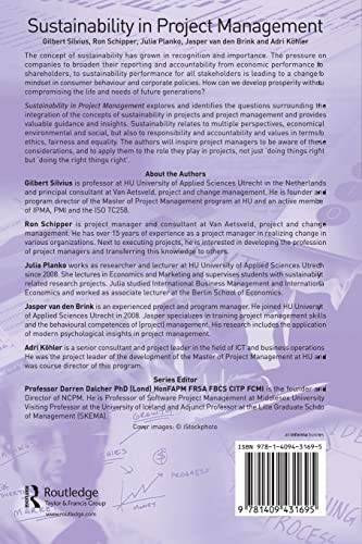 Sustainability in Project Management (Routledge Frontiers in Project Management),Used