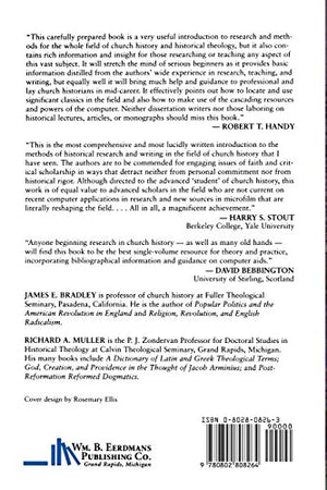 Church History: An Introduction To Research, Reference Works, And Methods,New