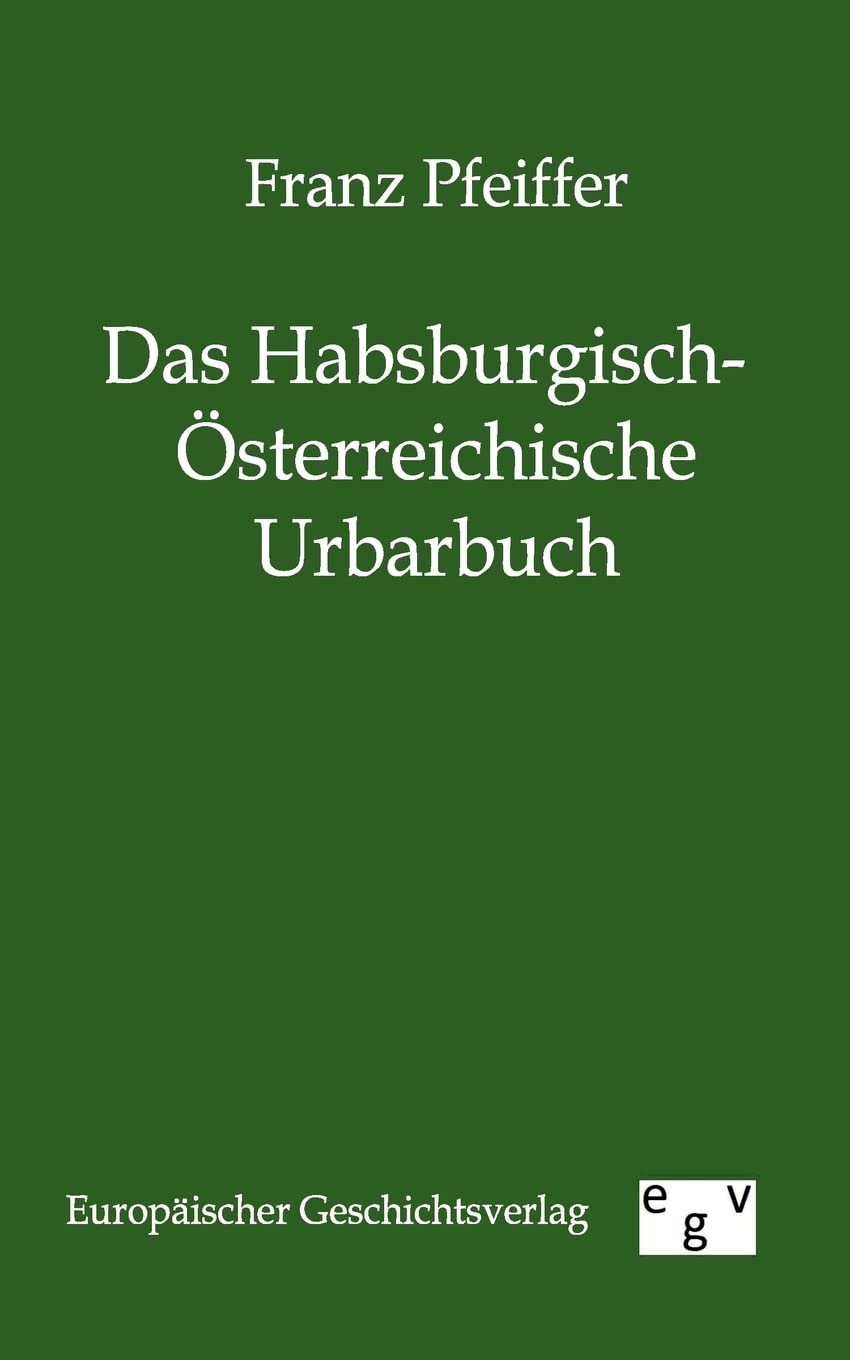 Das Habsburgischsterreichische Urbarbuch (German Edition),Used