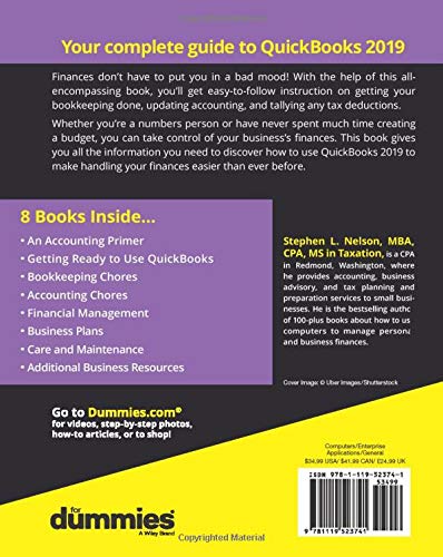 QuickBooks 2019 AllinOne For Dummies,Used