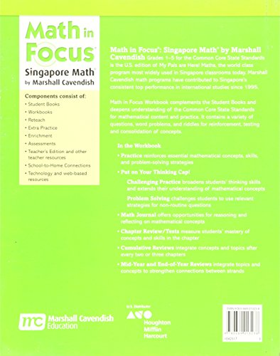 Math in Focus: The Singapore Approach Student Workbook, Grade 3, Book B,Used