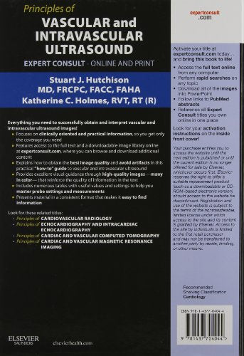 Principles of Vascular and Intravascular Ultrasound: Expert Consult  Online and Print (Principles of Cardiovascular Imaging),Used
