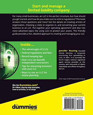 Limited Liability Companies For Dummies, 3rd Edition (For Dummies (Business & Personal Finance)),Used