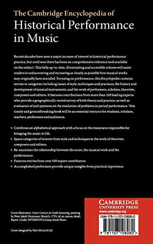 The Cambridge Encyclopedia of Historical Performance in Music,Used