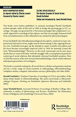 Seeing Sociologically (Great Barrington Books),Used