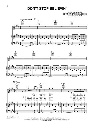 Alfred Music Journey Greatest Hits Piano/Vocal/Guitar Sheet Music Model 00-34646