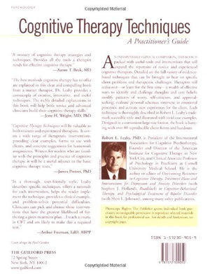 Cognitive Therapy Techniques, First Edition: A Practitioner'S Guide