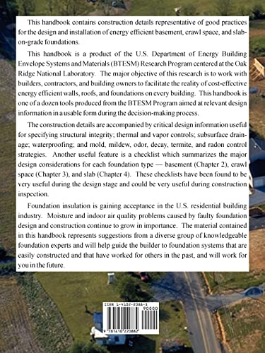 Builder's Foundation Handbook,Used