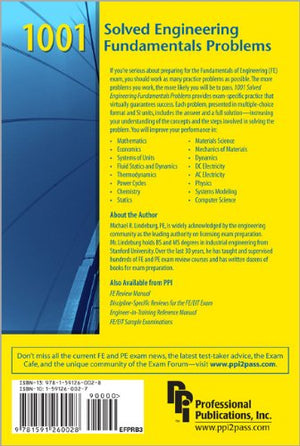 1001 Solved Engineering Fundamentals Problems, 3rd Ed,Used