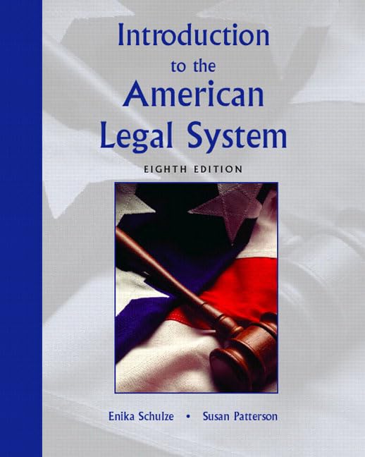 Introduction To The American Legal System (8Th Edition)-used