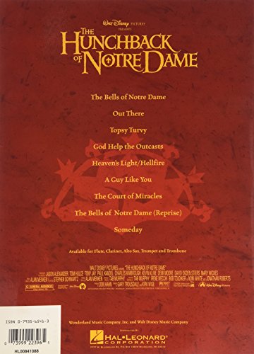 Walt Disney Pictures Presents:The Hunchback Of Notre Dame Alto Sax)-new