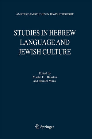Studies in Hebrew Language and Jewish Culture,Used