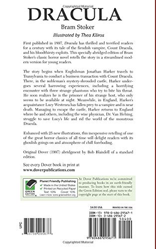 Dracula: In Easytoread Type (Dover Children'S Thrift Classics),Used