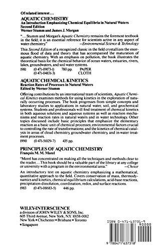 Surface Complexation Modeling: Hydrous Ferric Oxide,Used