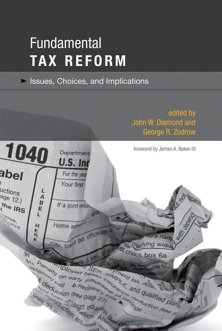 Fundamental Tax Reform: Issues, Choices, and Implications (Mit Press),Used