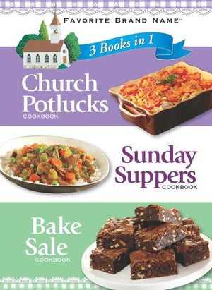 3 Books In 1: Church Potlucks, Sunday Supper, And Bake Sale (3 In 1 Cookbooks),Used