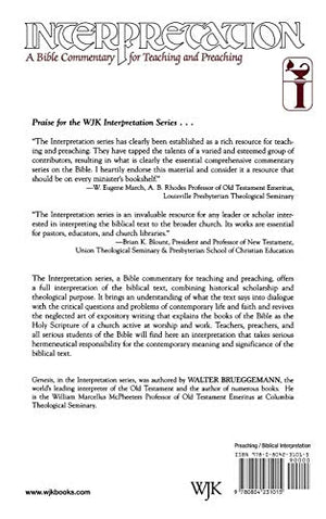 Genesis: Interpretation: A Bible Commentary for Teaching and Preaching,New