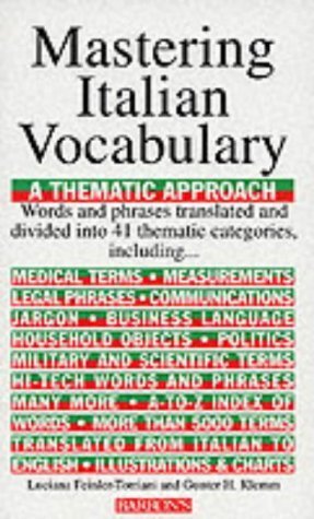 Mastering Italian Vocabulary: A Thematic Approach (Mastering Vocabulary),Used