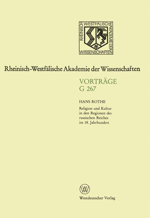 Geisteswissenschaften: Vortrge  G 267 (Rheinischwestflische Akademie Der Wissenschaften, 267) (German Edition),Used