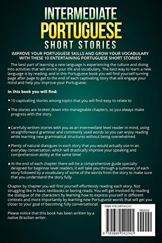 Intermediate Portuguese Short Stories: 10 Captivating Short Stories to Learn Brazilian Portuguese & Grow Your Vocabulary the Fun,Used