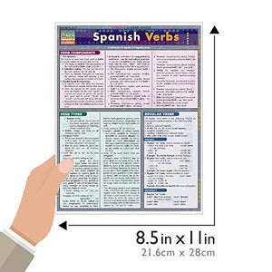 Spanish Verbs QuickStudy Laminated Reference Guide (QuickStudy Academic),Used