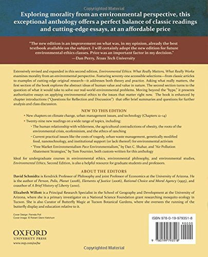 Environmental Ethics: What Really Matters, What Really Works,Used