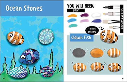 Scribble Stones Art Guide: Step by Step Painting Techniques and Tricks,Used