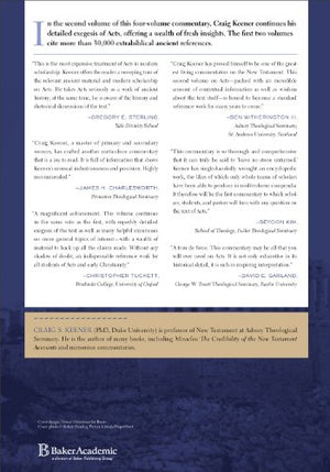 Acts: An Exegetical Commentary: (Acts 3:114:28, Volume 2 Of A Comprehensive Cultural & Contextual Exegesis Of The Acts Of The A,New